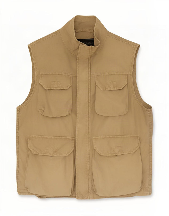 Marlboro Classics Herre Utility Gilet EU 50 Large Beige