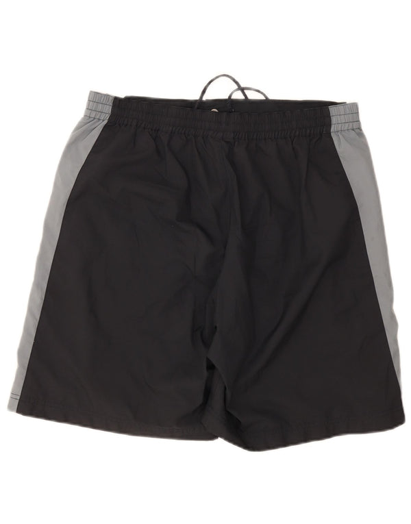 Adidas Herre Graphic Regular Sports Shorts Medium Sort Colourblock Polyester