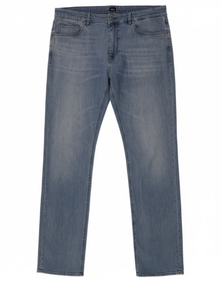 Hugo Boss Herre Slim Jeans W34 L34 Blå Bomuld