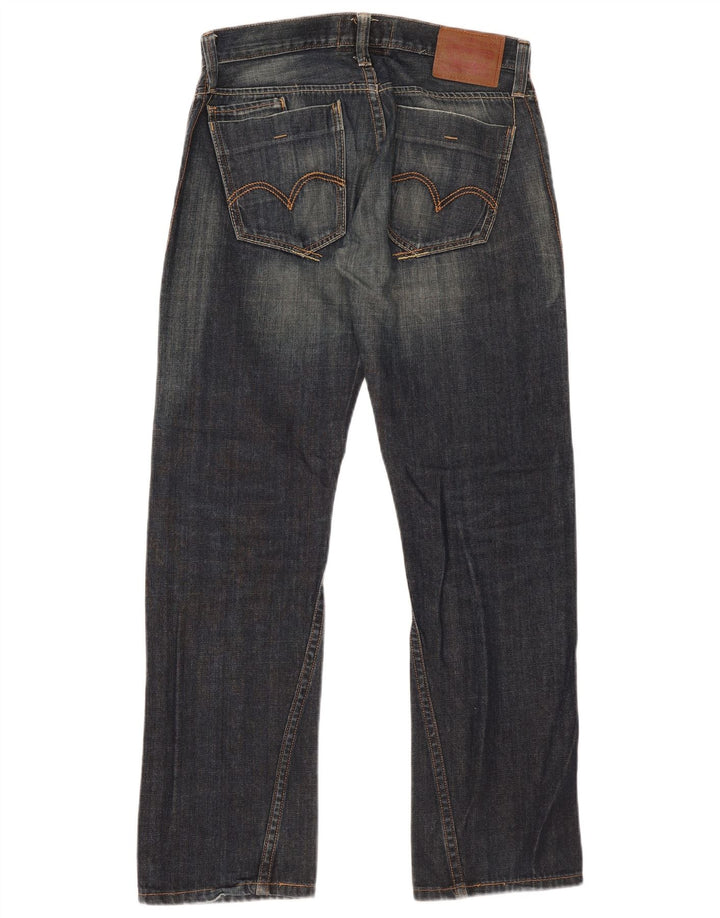 Levi's Herre Slim Straight Jeans W32 L32 Marineblå Bomuld