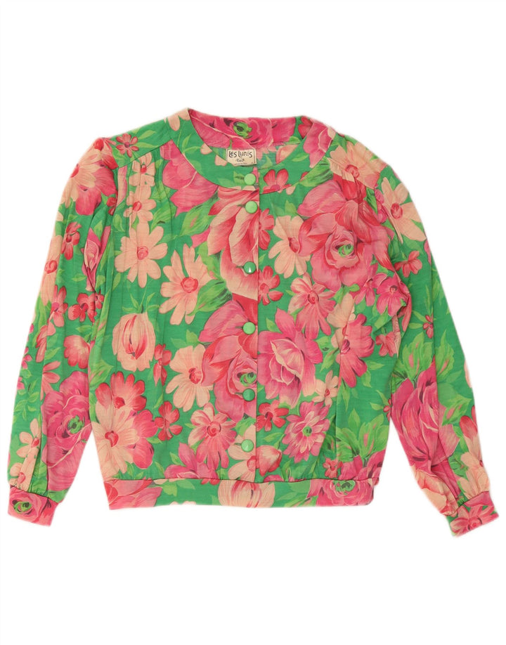 Les Lunis Dame Oversized skjorte Bluse IT 44 Medium Multicolored Floral