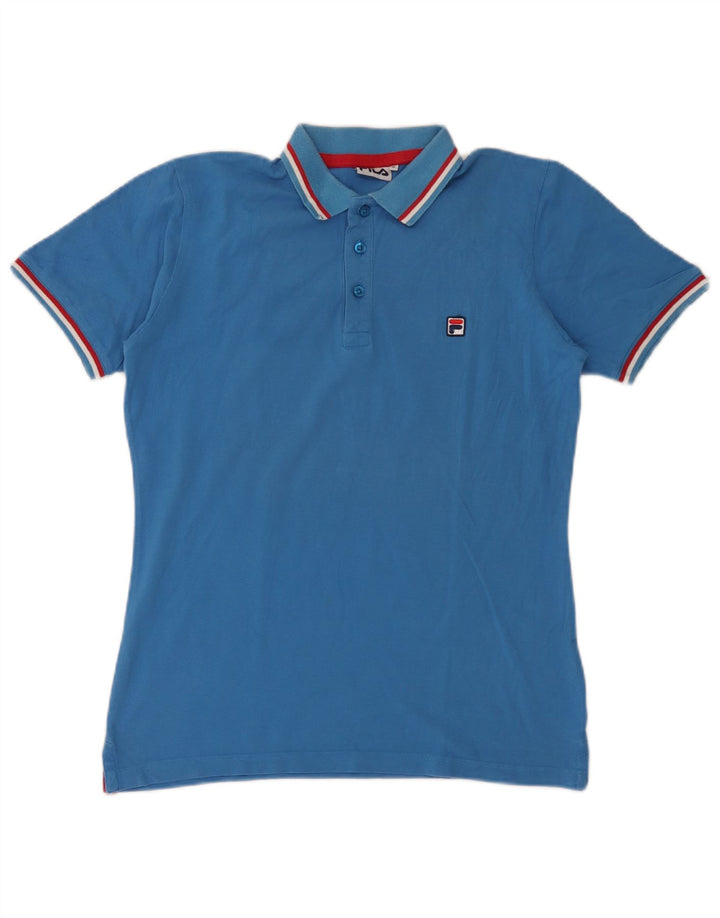 Fila Herre Polo Shirt Lille Blå Stribet