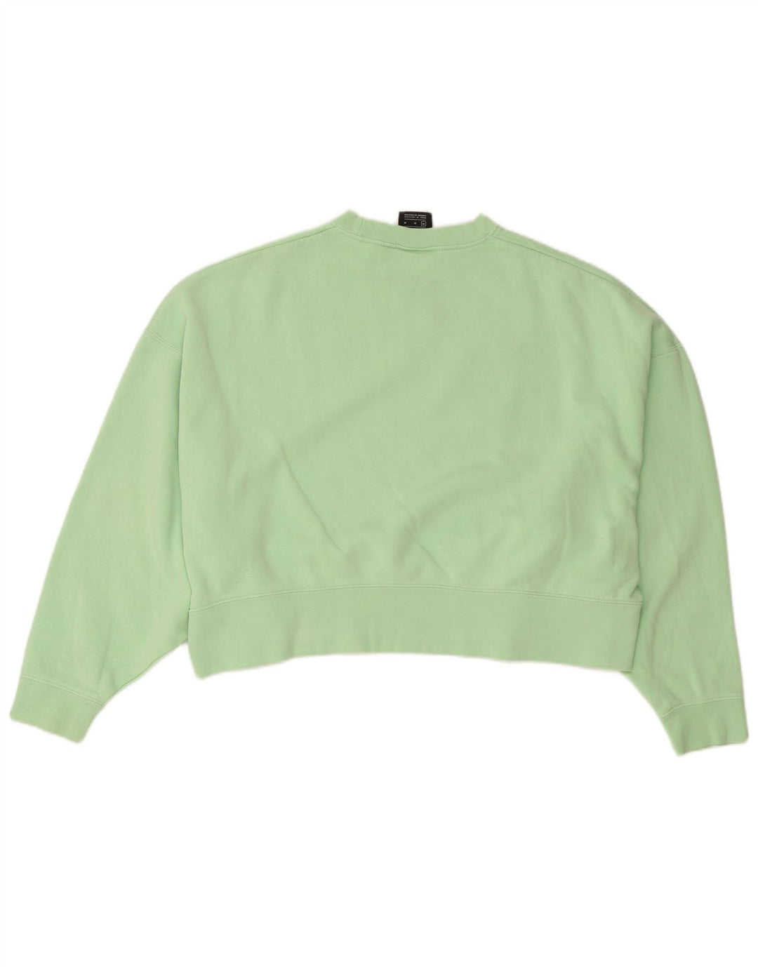 Nike Womens Crop Oversized Sweatshirt Jumper UK 14 Medium Green Bomuld