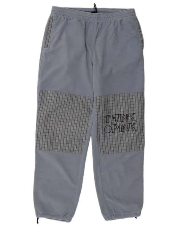 Think Pink Dame grafisk træningsdragt Bukser Joggers UK 16 Large Blue