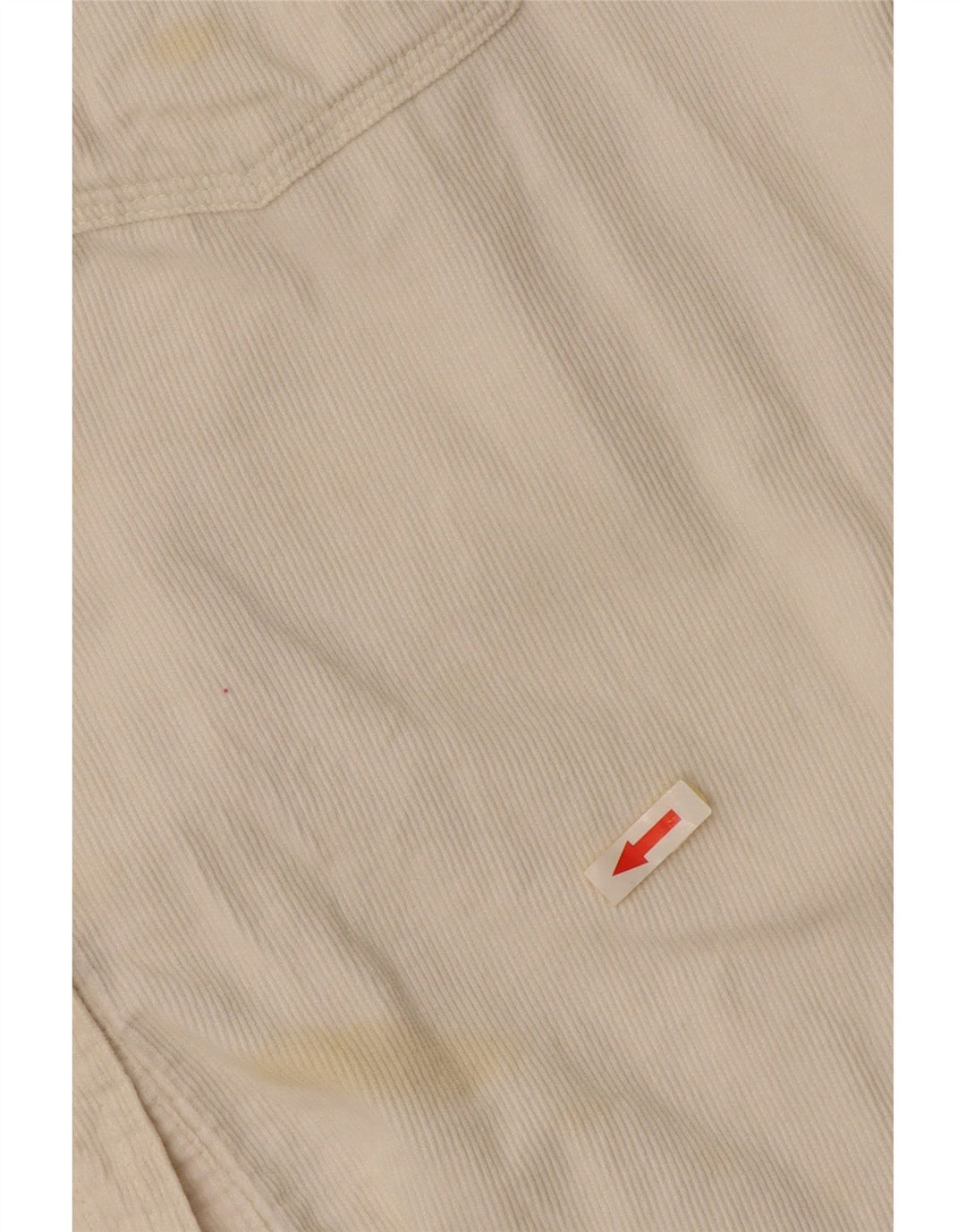 STACCATO Dame Oversized Corduroy Shirt UK 10 Small Off White Bomuld