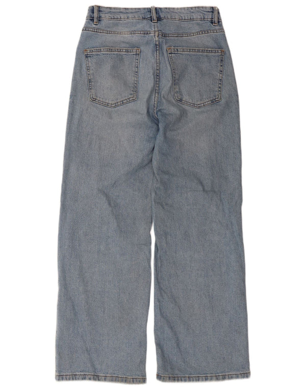Marks & Spencer Dame Jeans med brede ben UK 10 Small W30 L28 Blå Bomuld