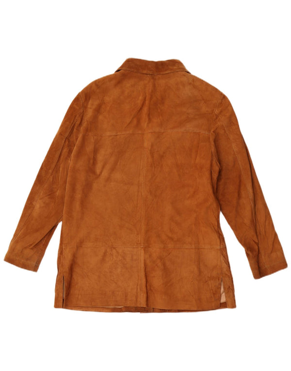 Vintage dame ruskindsjakke UK 12 Medium Brown