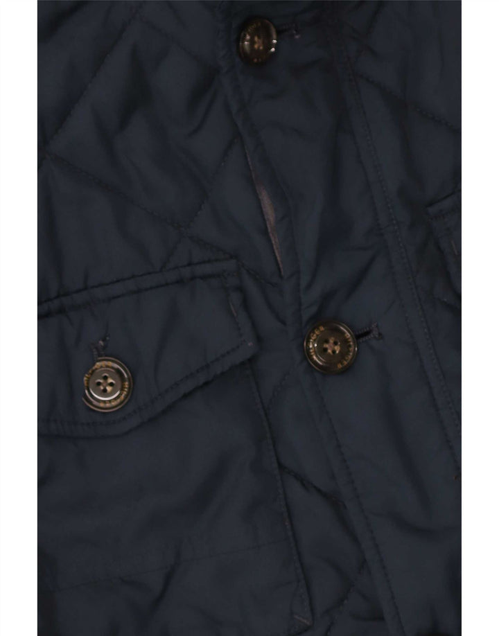 Tommy Hilfiger Herre Hættejakke quiltet UK 36 Small Navy Blue Polyester