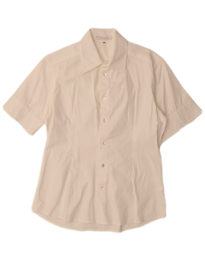 Daniele Alessandrini Kortærmet skjorte til kvinder UK 14 Medium White