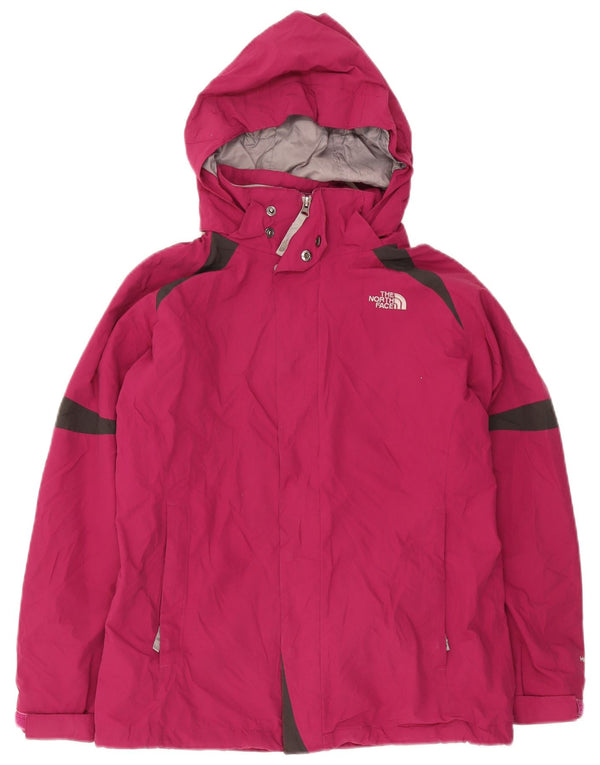 The North Face Regnjakke med hætte til piger 15-16 år XL Pink Colourblock