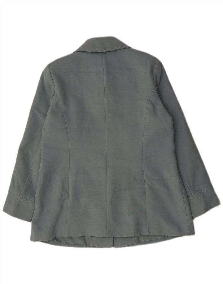 CLASSIC Dame 4-knaps blazerjakke UK 18 XL Blå polyester