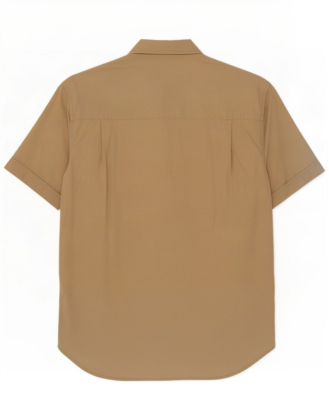 Guess kortærmet herreskjorte lille beige bomuld
