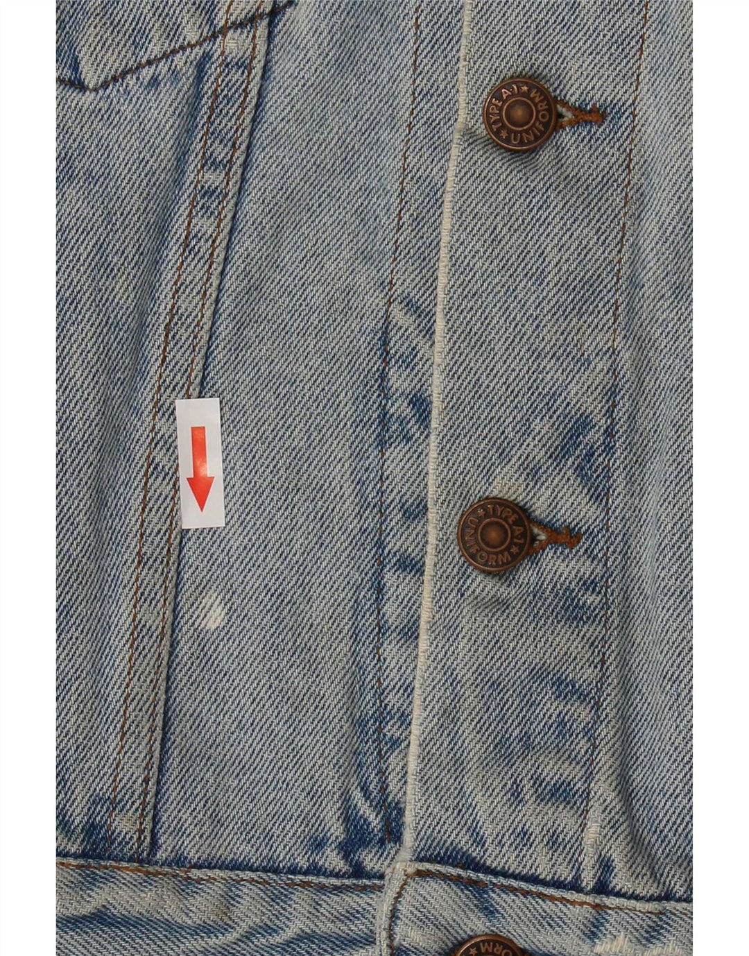 Uniform drenge denimjakke 7-8 år blå bomuld
