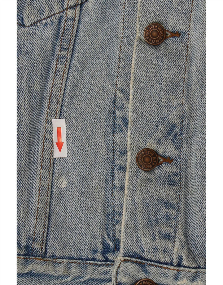 Uniform drenge denimjakke 7-8 år blå bomuld