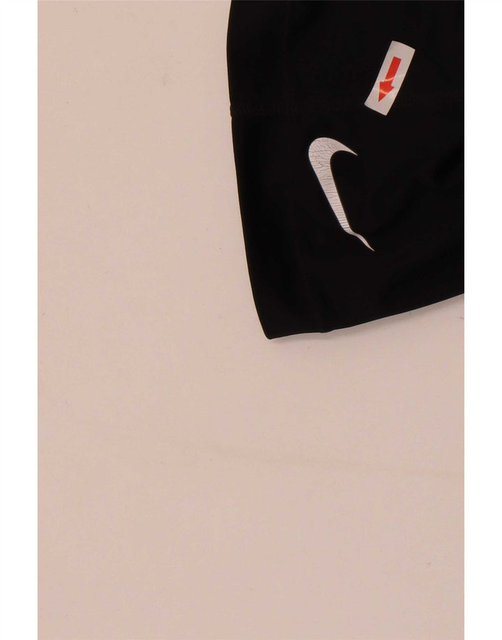 Nike Dame Dri Fit Grafiske Capri Leggings UK 12 Medium Sort