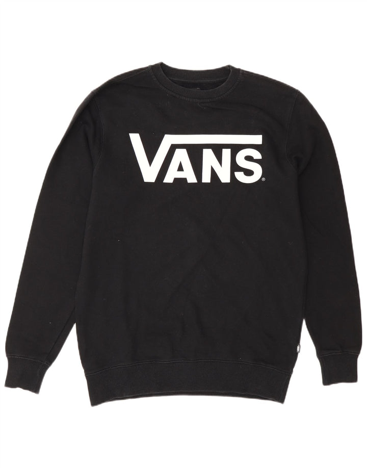 Vans Herre Grafisk Sweatshirt Jumper Lille sort bomuld
