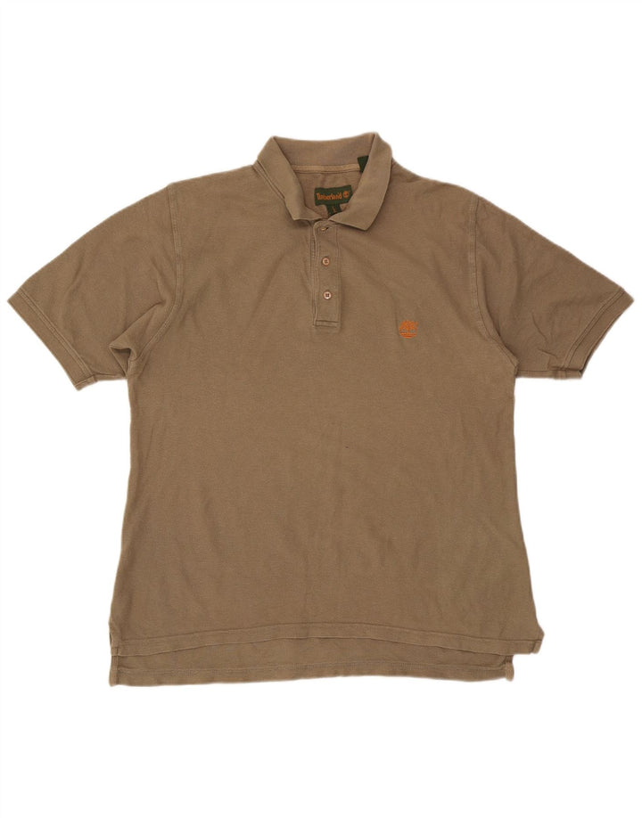 Timberland Polo skjorte til mænd, stor beige bomuld