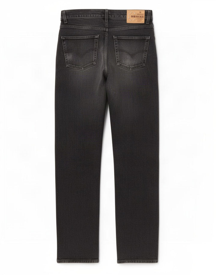 Diesel Straight Jeans til mænd W32 L31 Sort bomuld