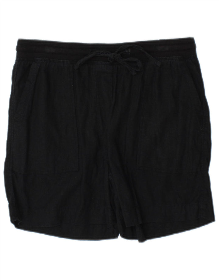 Marks & Spencer Chino Shorts til kvinder UK 10 Small W32 Black Linen