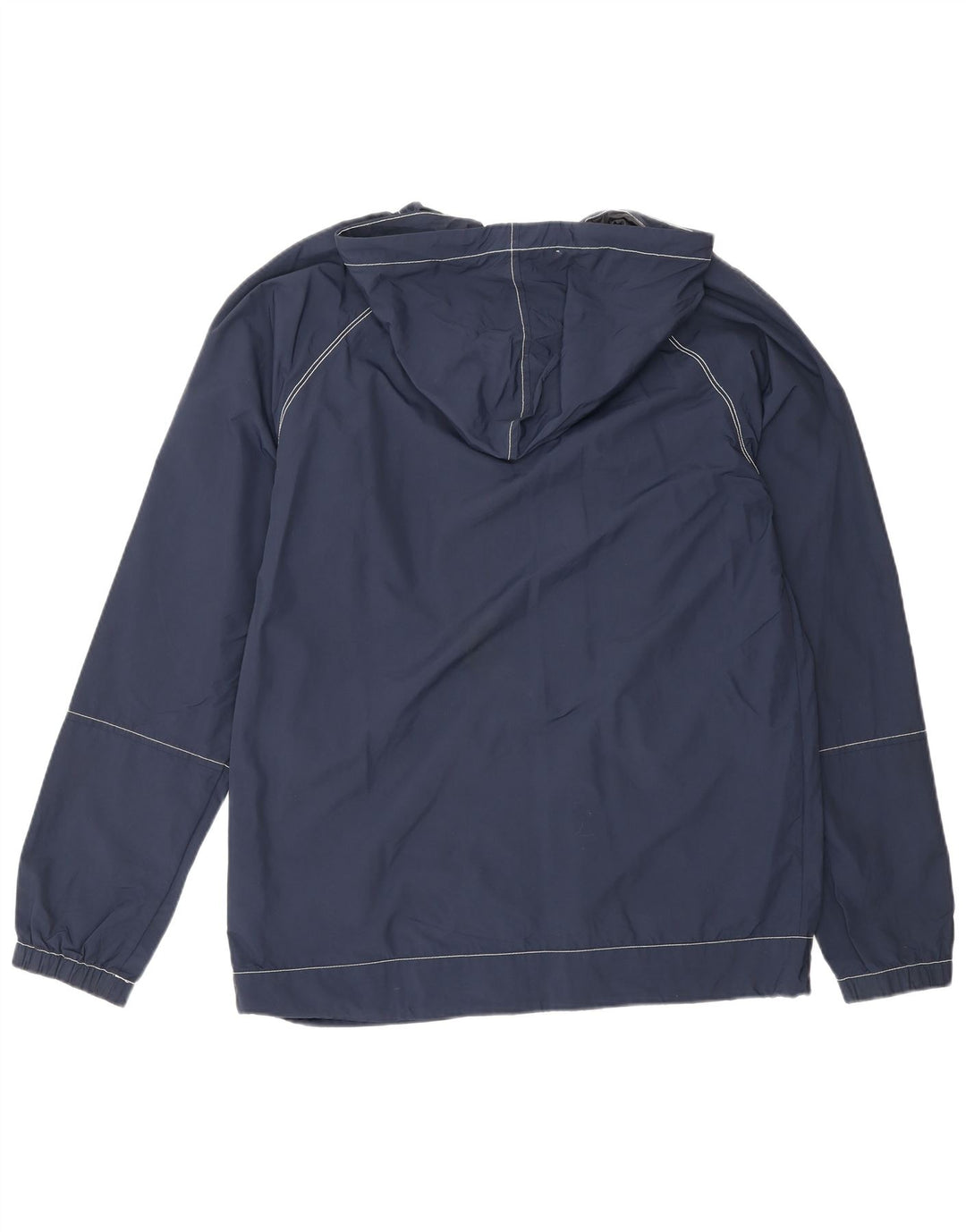Jack Wills Herre Hooded Windbreaker Jacket UK 36 Small Navy Blue Nylon