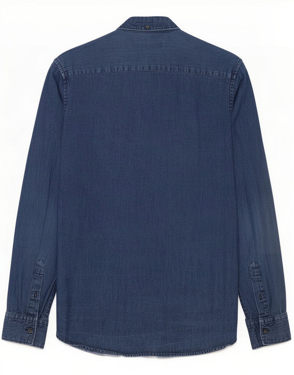 French Connection Herreskjorte Small Blue Cotton