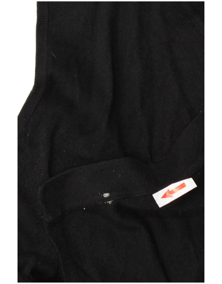 Marks & Spencer Dame Longline Cardigan Sweater UK 14 Medium Black