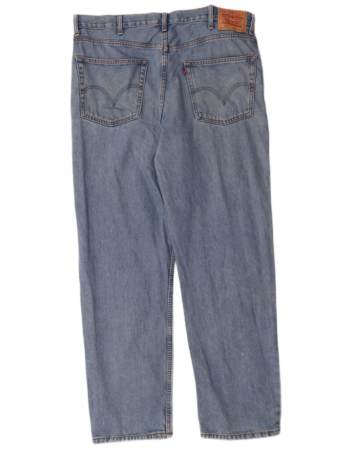 LEVI'S Herre 550 Relaxed Fit Straight Jeans W40 L32 Blå Bomuld