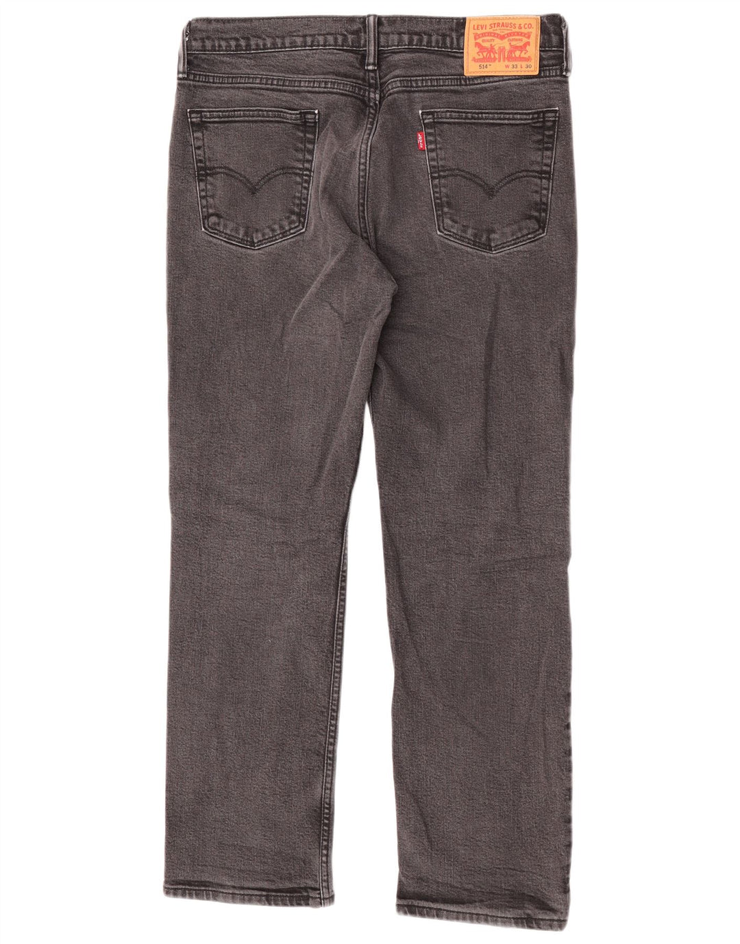 Levi's Herre 514 Straight Jeans W33 L30 Grå Bomuld
