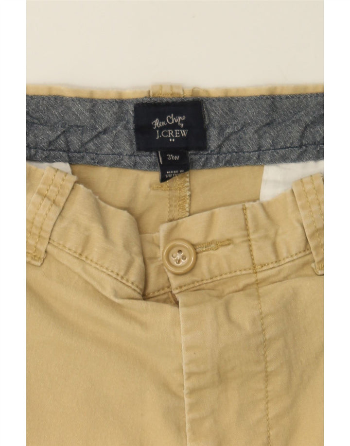 J. CREW Mens Flex Chino Shorts W31 Medium Beige Cotton Vintage J. Crew and Second-Hand J. Crew from Messina Hembry 