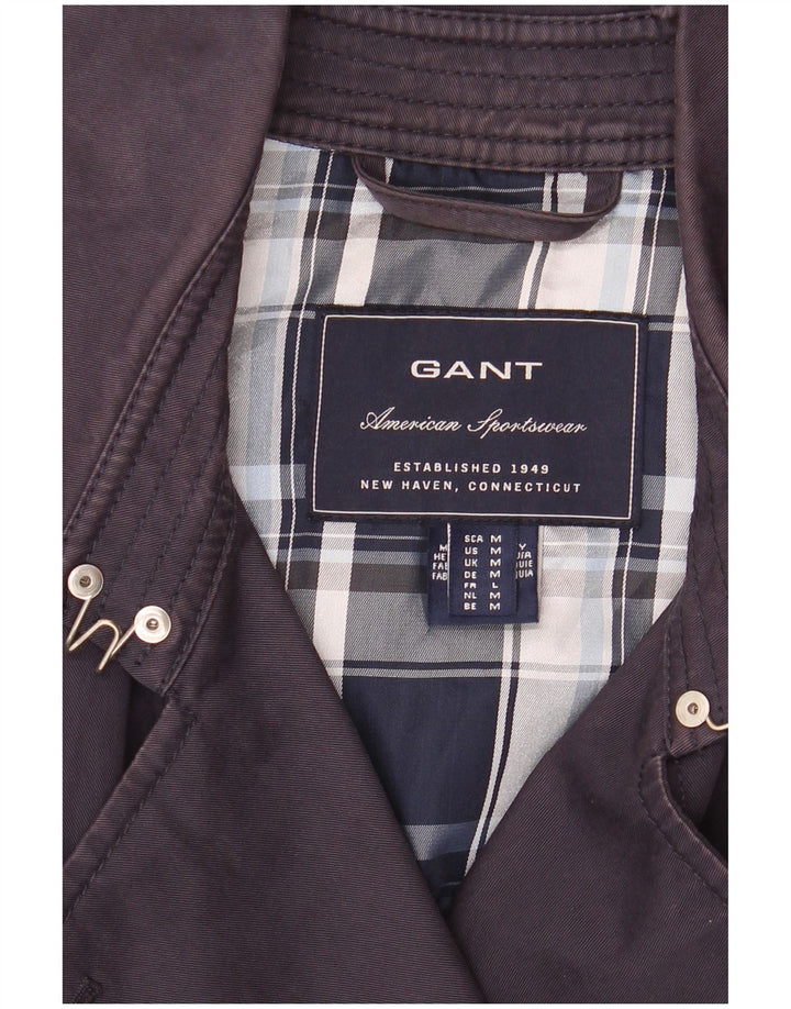 Gant Trench Coat til kvinder UK 14 Mellem marineblå bomuld