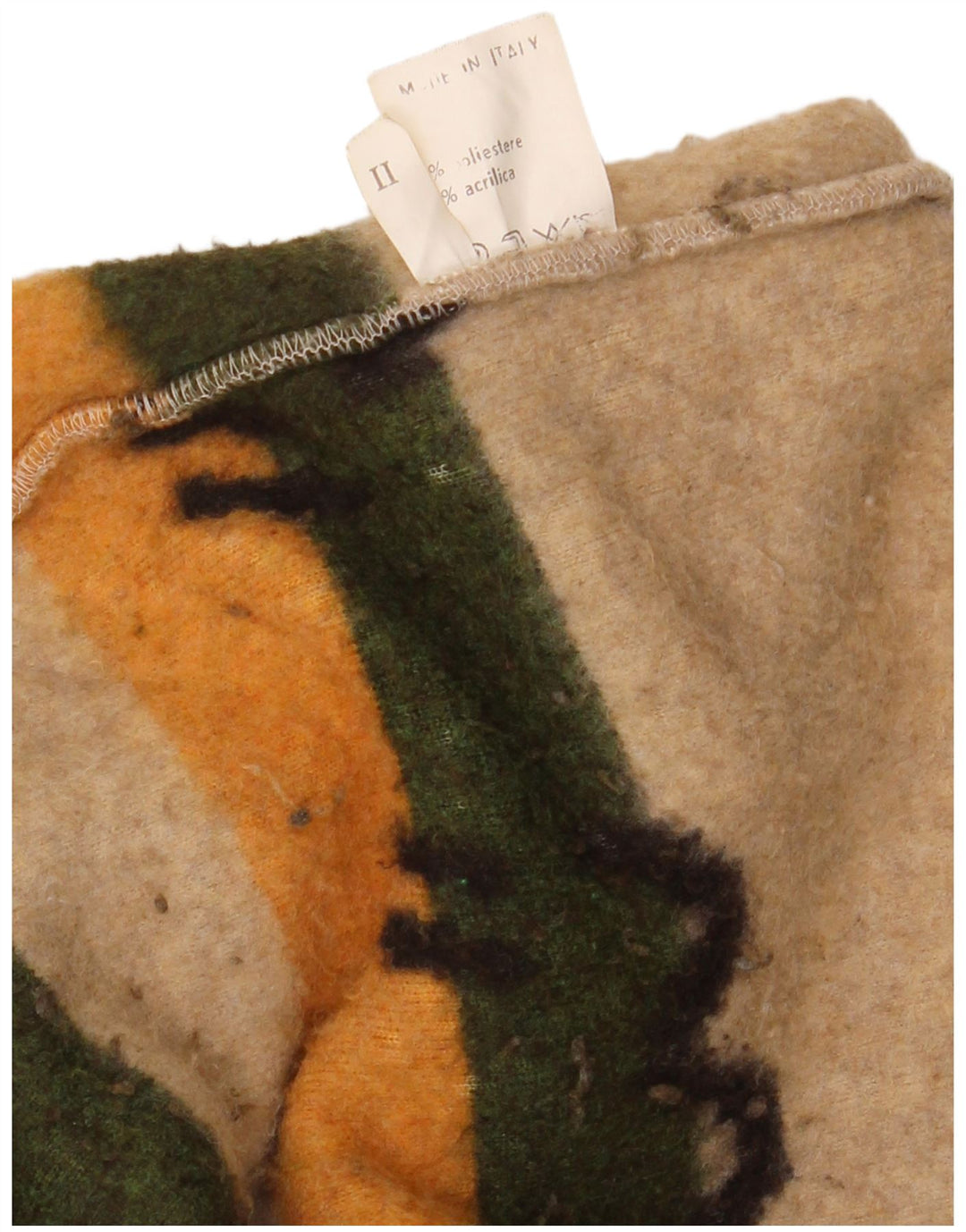 Vintage Dame Fleece Gilet UK 20 2XL Flerfarvet Colourblock Polyester