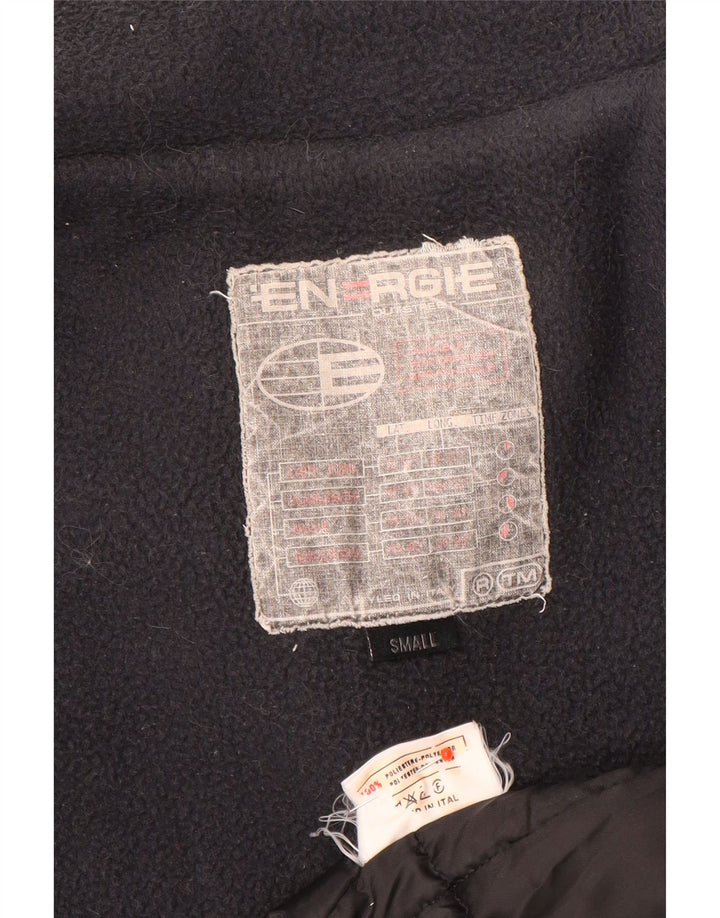 Energie Herre Windbreaker Jacket UK 36 Small Black Colourblock Polyester