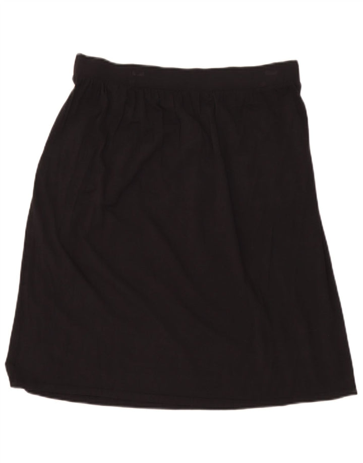 Marks & Spencer A-line nederdel til kvinder UK 14 Medium W30 Sort viskose