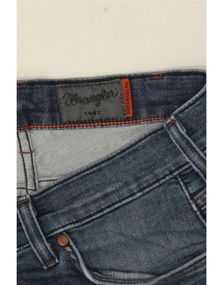 Wrangler Herre Greensboro Straight Jeans W30 L30 Blå