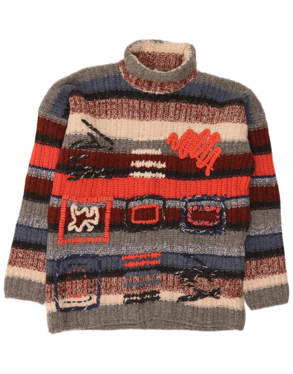 Chambers Herre grafisk rullehals sweater XL flerfarvet stribet