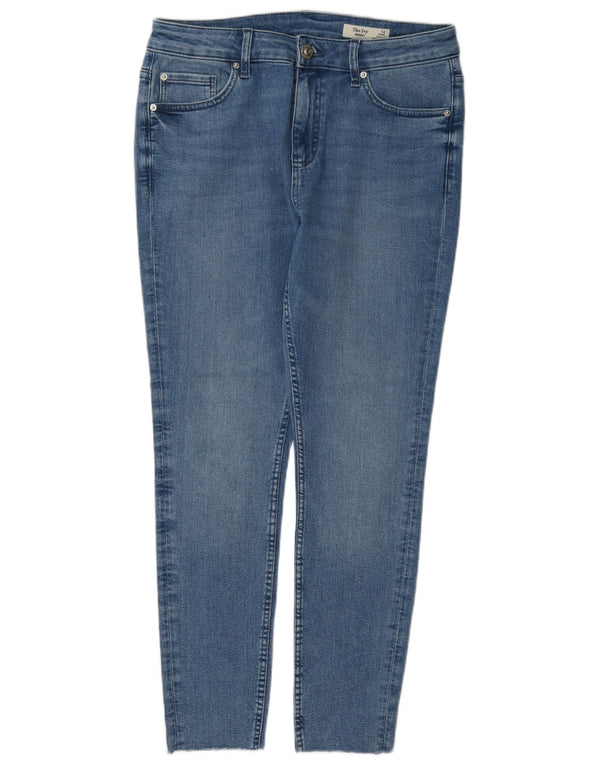 Marks & Spencer Dame The Ivy Skinny Jeans UK 12 Medium W30 L27 Blå