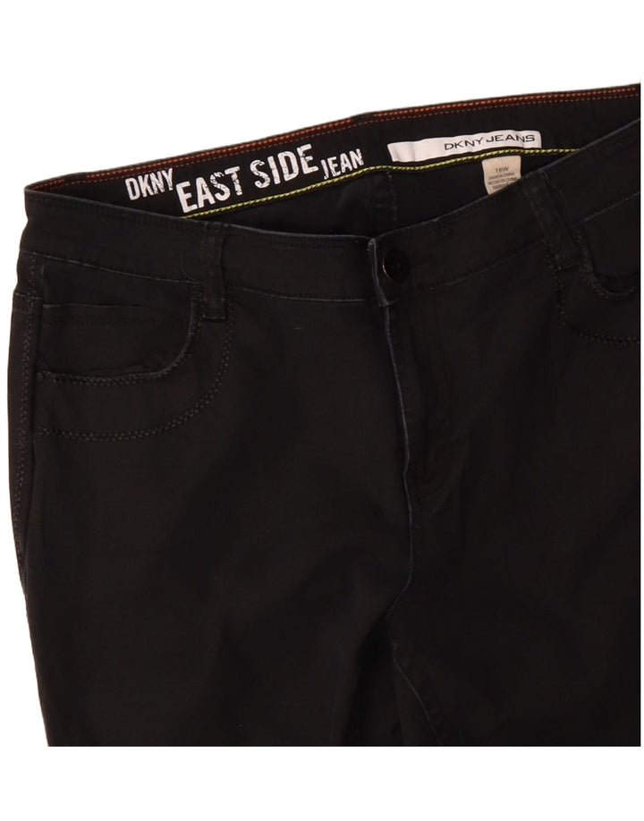 Dkny Dame Bootcut Jeans US 16 2XL W32 L31 Sort Bomuld