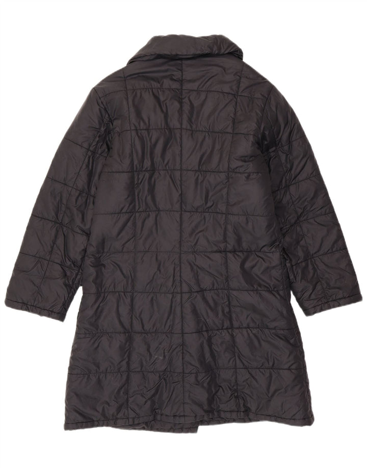 REPLAY Dame Loose Fit Polstret Frakke UK 10 Small Black Polyester