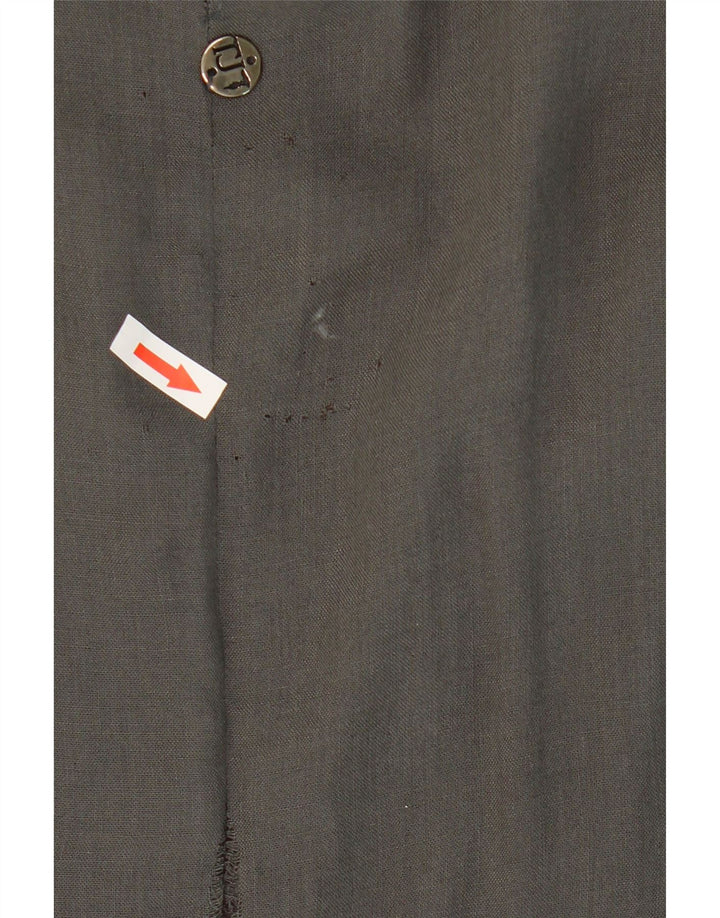 Trussardi Womens Shift Dress IT 44 Medium Grey Viscose