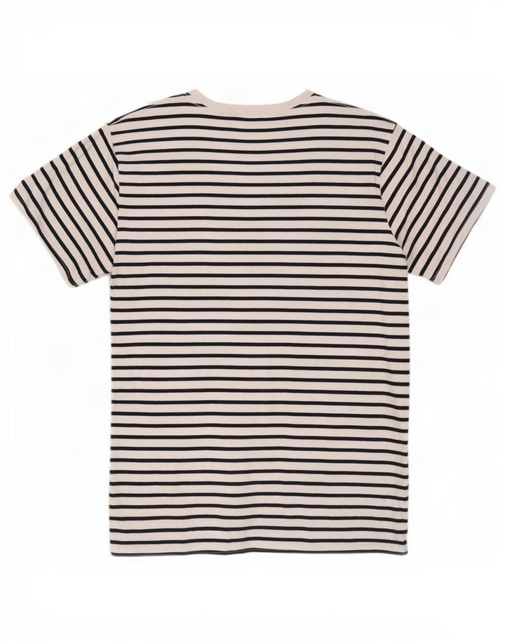 Jack & Jones Herre T-shirt Top Stor hvid stribet bomuld