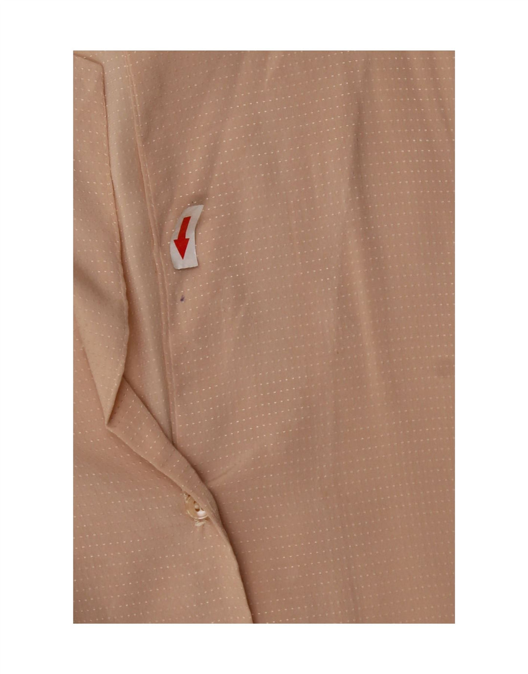 Vintage dameskjorte bluse UK 14 Medium Beige Plettet