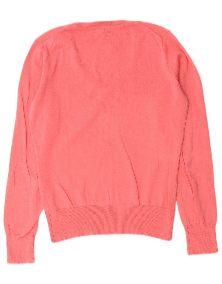 Gant Dame V-hals sweater UK 12 Medium Pink Bomuld
