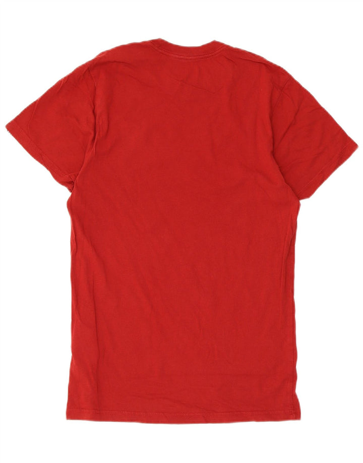 Vans Herre Custom Fit Grafisk T-Shirt Top Lille Rød Bomuld