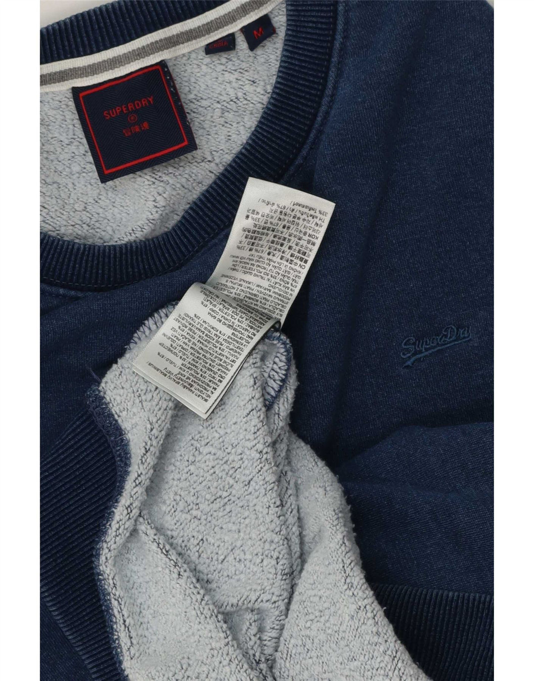 Superdry Sweatshirt til mænd Medium Marineblå Bomuld
