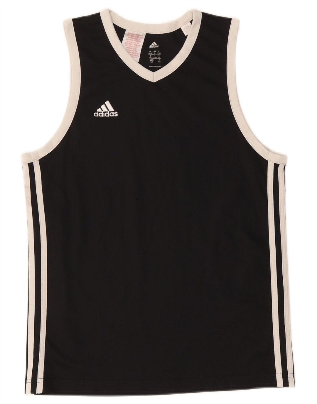 Adidas Pigevest Top 13-14 År Sort Polyester
