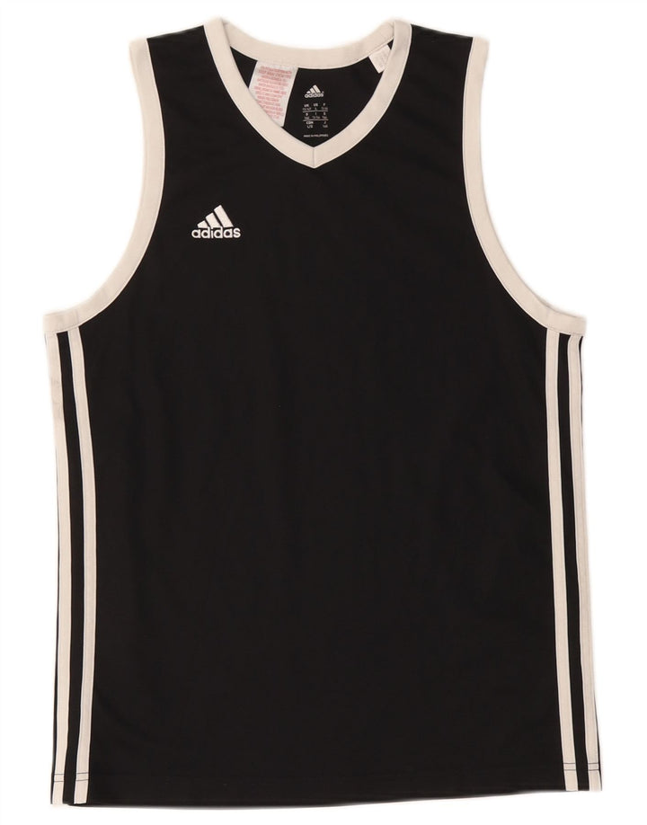 Adidas Pigevest Top 13-14 År Sort Polyester