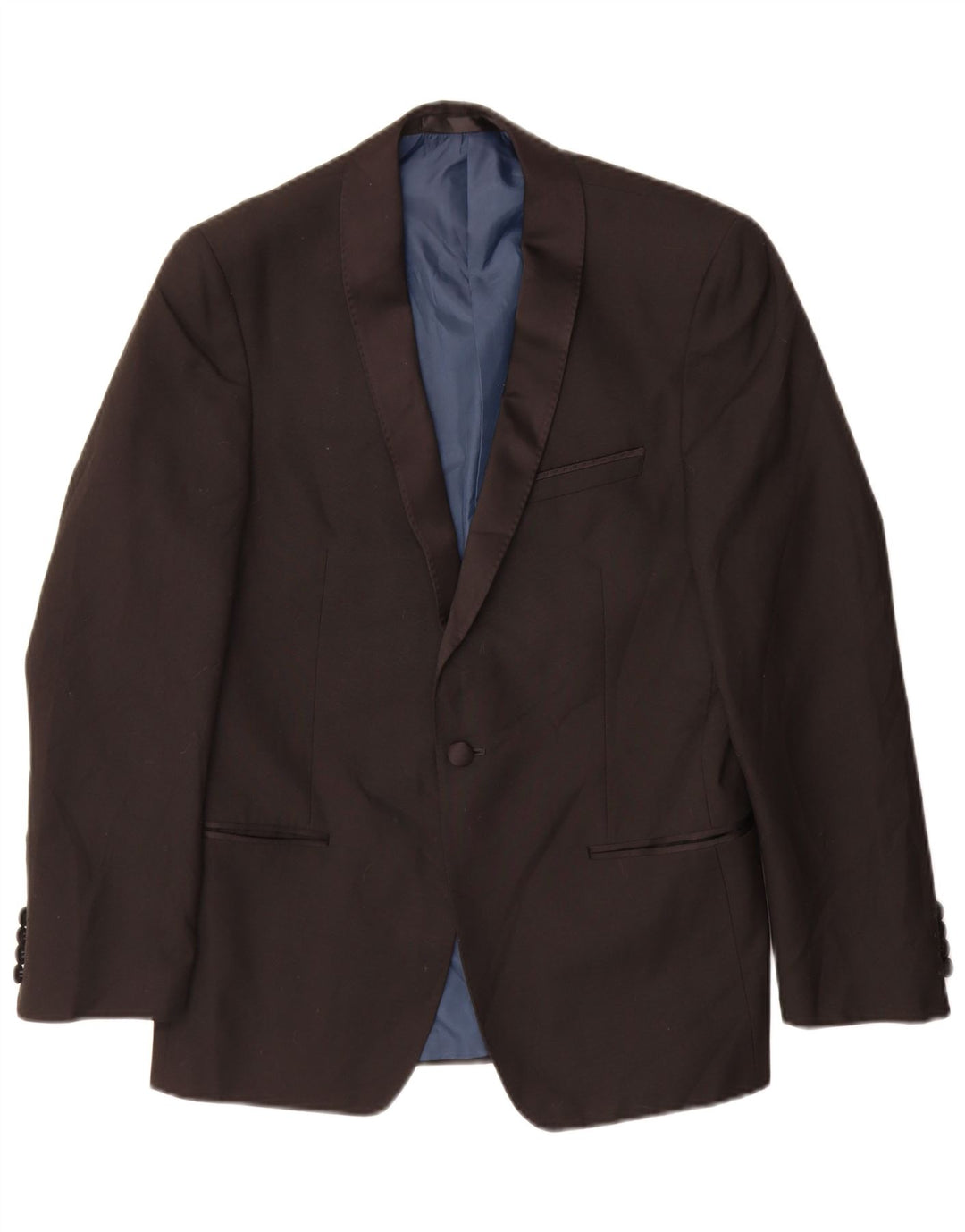 Marks & Spencer Herre 1-knap blazerjakke UK 38 Medium Sort Polyester
