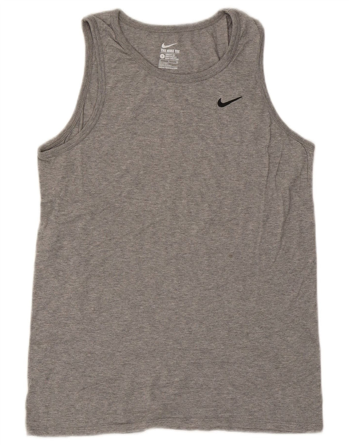 Nike Herre Athletic Cut Vest Top Lille Grå Flecked