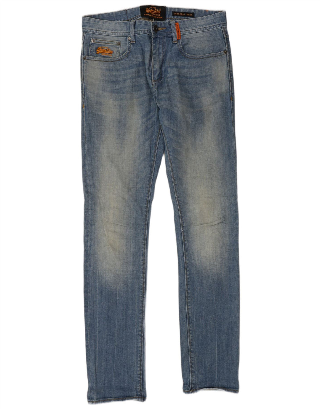 Superdry Herre Corporal Slim Jeans W30 L32 Blå Bomuld