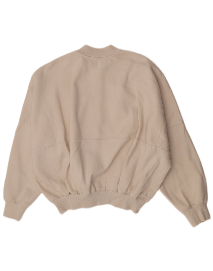 Zara Womens Oversized træningsdragt Topjakke UK 16 Large Beige